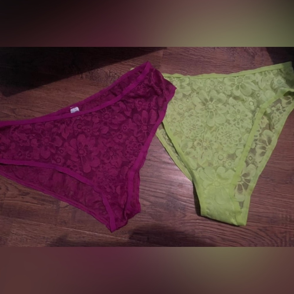 Parade high waist sheer lace 2X panties limited edition all lace